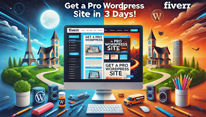 Gig Preview - Build a stunning, responsive wordpress website with elementor or divi