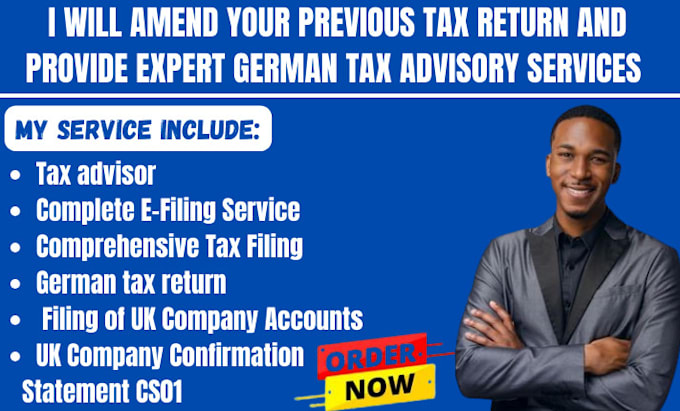 Gig Preview - Amend your previous tax return and provide expert german tax advisory services