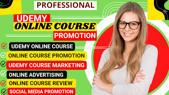 Gig Preview - Do enrollmenet udemy online course promotion online course marketing