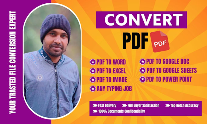 Bestseller - offer PDF conversion to word, google docs, and powerpoint