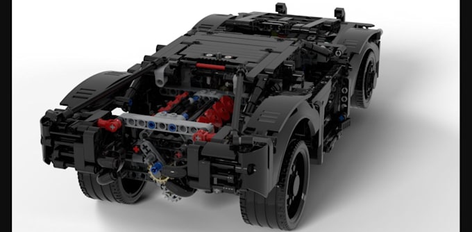 Gig Preview - Custom 3d car lego model, realistic car render bumber, luxury car, assetto corsa