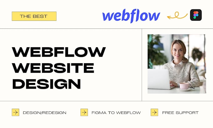 Gig Preview - Webflow website design, webflow landing page design, develop webflow website