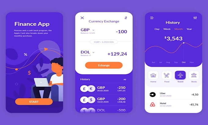 Gig Preview - Develop a pro wallet app, fintech app, crypto app, trading app