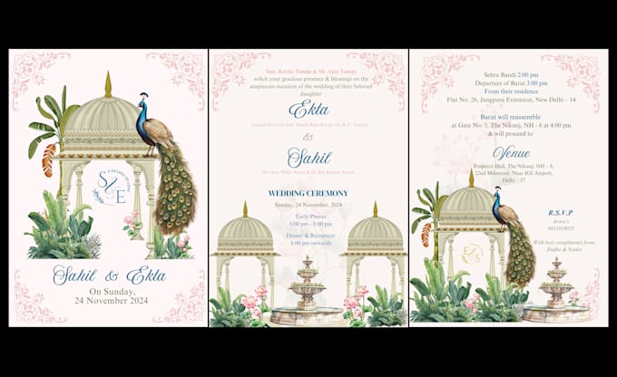 Gig Preview - Design an animated beautiful digital invitation video