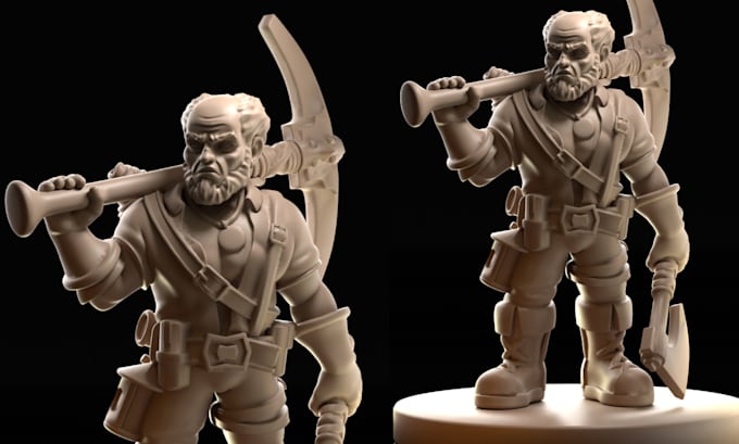 Gig Preview - Dnd miniatures, tabletop rpg minis, fantasy miniature sculptor, stl file for dnd