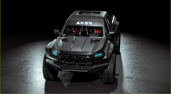 Gig Preview - Ford ranger raptor, exterior car, game assets, pickup truck,suv vehicle, 3ds max