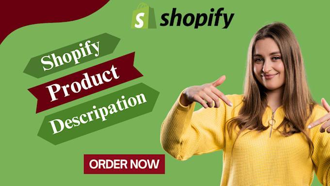 Gig Preview - Be your shopify expert and product description writer