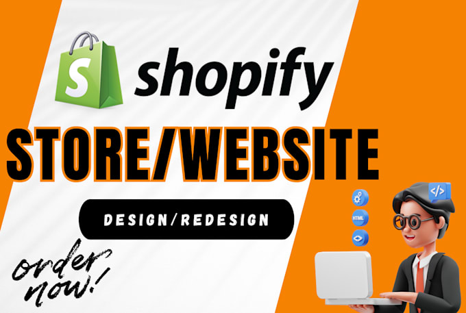 Gig Preview - Create shopify store, build shopify website, high converting seo optimized