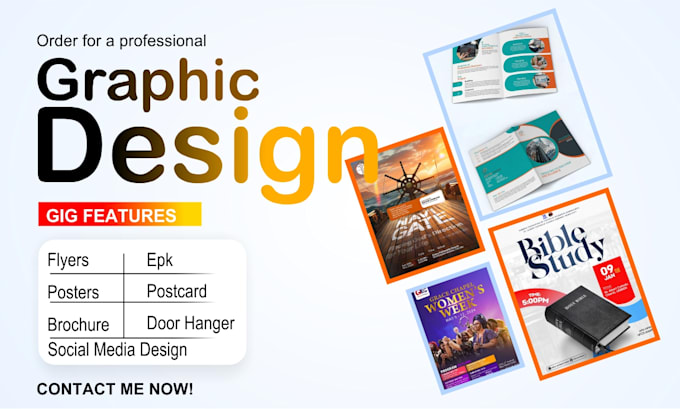 Gig Preview - Design professional flyer brochure door hanger design within 24 hours