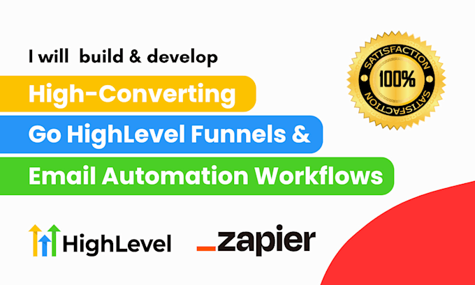 Gig Preview - Build gohighlevel funnels and email automation workflows