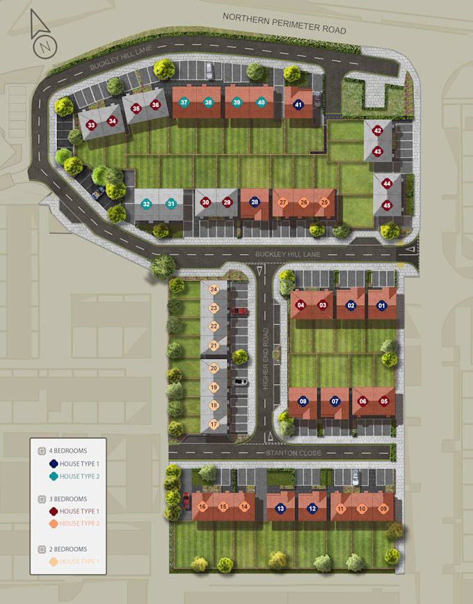 Gig Preview - Create bespoke 2d site plans to elevate your housing development projects