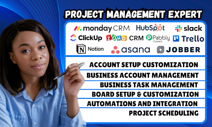 Bestseller - do project management on monday asana clickup trello slack gflodesk zoho crm