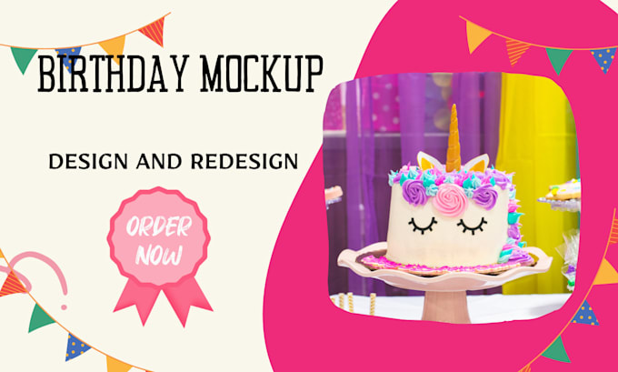 Gig Preview - Design your birthday mock up event flyer design