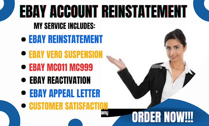 Gig Preview - Reinstate ebay suspended account using appeal letter ebay reinstatement mc011