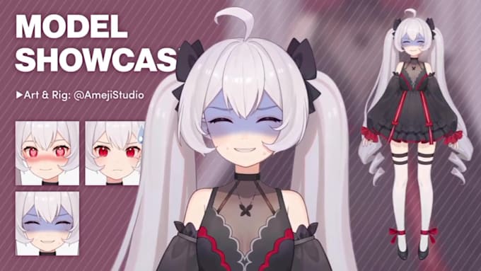 Gig Preview - Design and rig live2d vtuber, 2d vtuber for stream, live2d vtuber commission