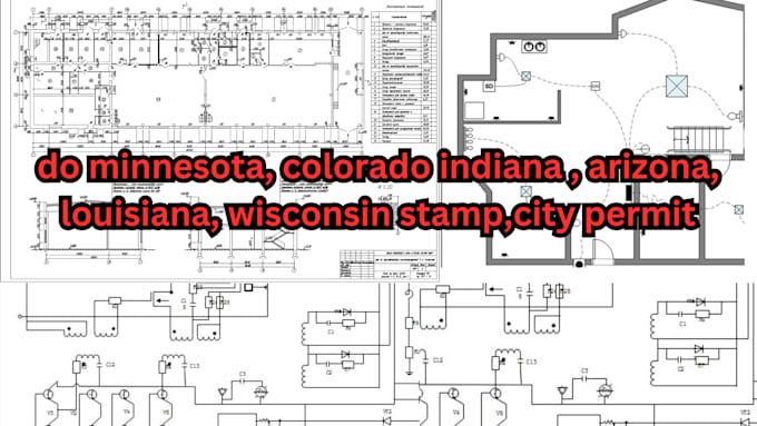 Gig Preview - Do minnesota, colorado indiana , arizona, louisiana, wisconsin stamp,city permit