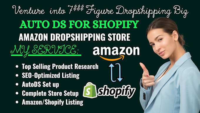 Gig Preview - Setup automated autods shopify, amazon dropshipping store, ecommerce management