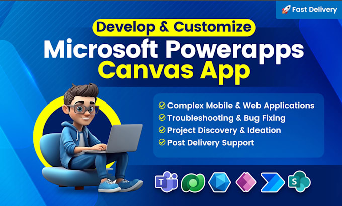 Gig Preview - Develop powerapps, power automate for your business ideas