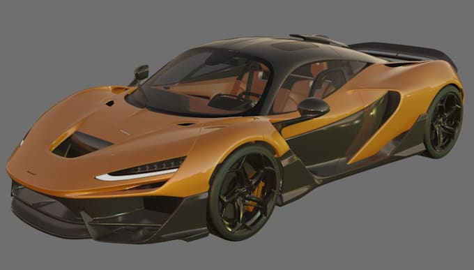 Gig Preview - Buildup 3d luxury supercar, rc model,3d hyper car rendering,animate 3d sport car