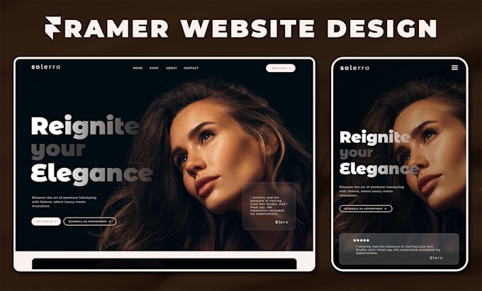 Gig Preview - Build stunning framer website design and framer landing page design