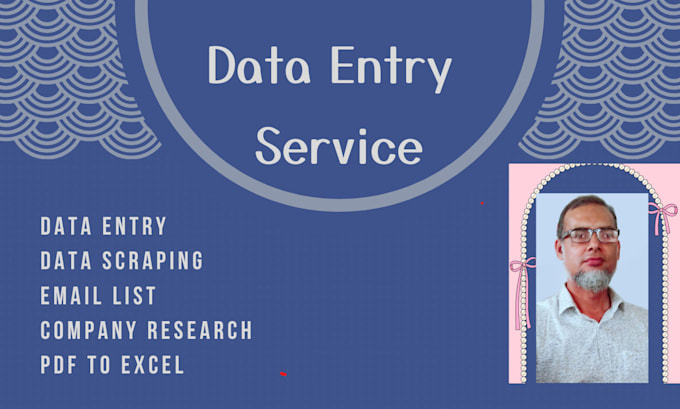 Gig Preview - Do data entry, data mining, email list, web research