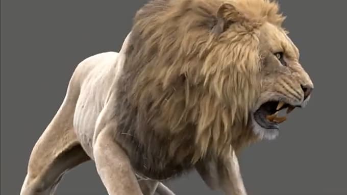 Bestseller - do realistic 3d animal animation, 3d character design, vfx, cgi, xgen hair fur