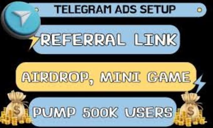 Bestseller - do telegram referral link promotion, telegram mini app to 100k active users