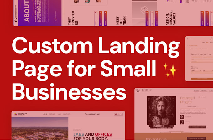 Gig Preview - Design a stunning landing page to help your business grow