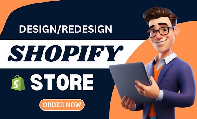 Gig Preview - Shopify store design, shopify website design redesign shopify dropshipping