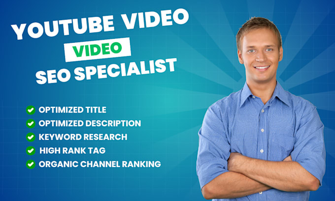 Gig Preview - Do your youtube video SEO specialist and channel manager