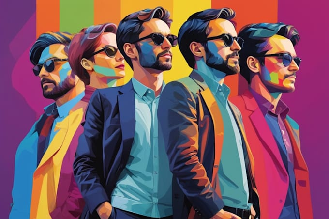 Gig Preview - Create your photo into awesome wpap pop art