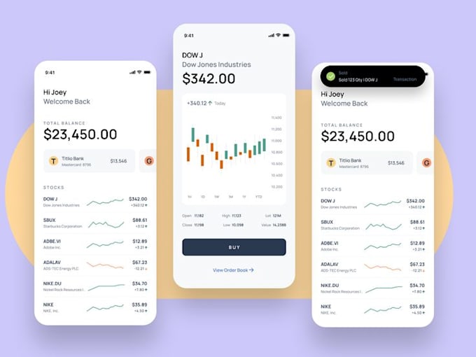 Gig Preview - Create stock trading app, forex trading app, trading website, crypto trading app