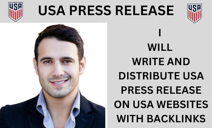 Gig Preview - Write and distribute USA press release on USA websites with backlinks