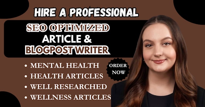 Gig Preview - Write the best SEO health and wellness article and blog post