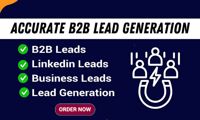 Gig Preview - Provide perfect b2b lead generation service, linkedin leads, email list building