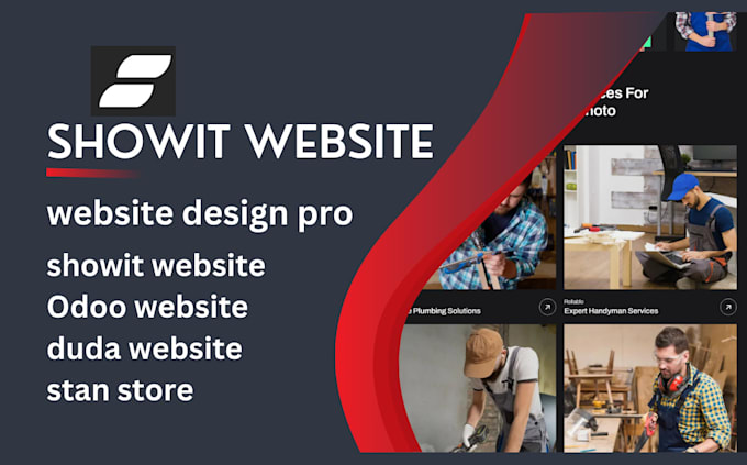 Gig Preview - Design responsive showit website duda web odoo web stan store or template design