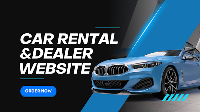 Gig Preview - Design car rental website landing page chauffeur booking taxi booking website