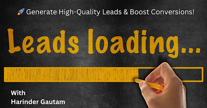 Gig Preview - Generate high quality business leads