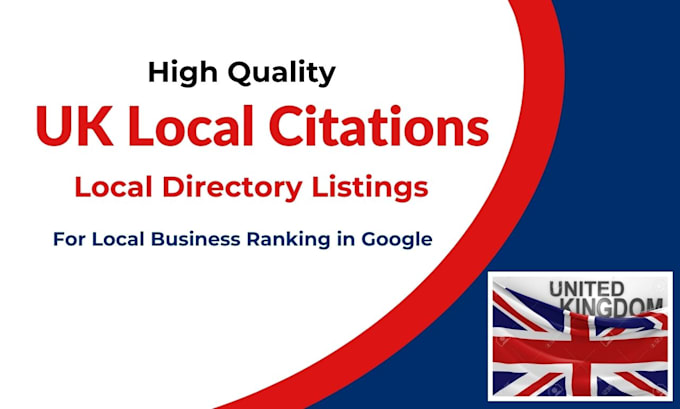 Gig Preview - Create manually high quality UK local citations