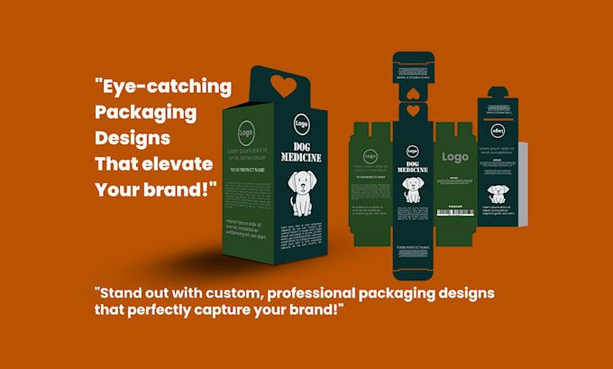 Gig Preview - Professional custom packaging design to boost your brand