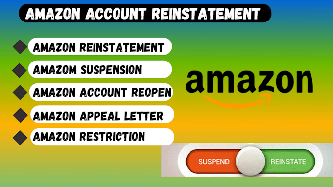 Gig Preview - Do amazon reinstatement , amazon reactivation amazon 3 section account case