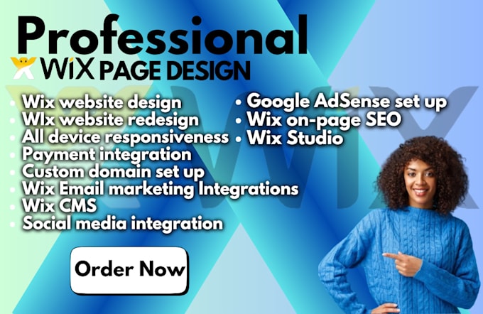 Gig Preview - Redesign wix studio redesign wix website  wix website design website redesign