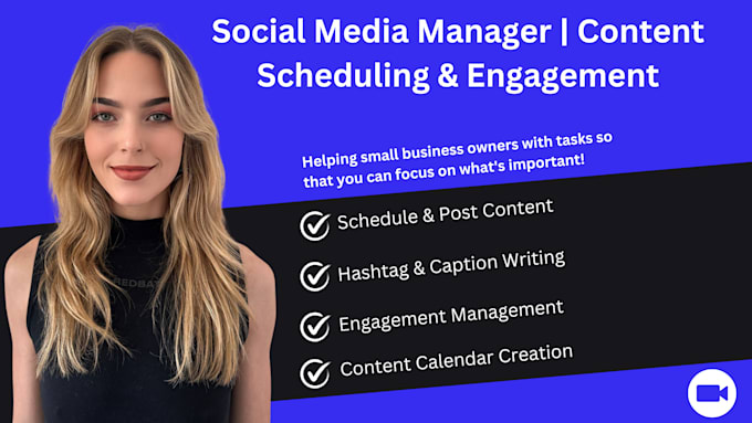 Gig Preview - Schedule and manage your social media content for consistent growth