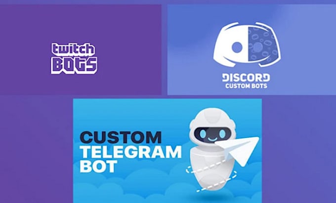 Gig Preview - Create discord, telegram, twitch bot in other to boost your business sucess