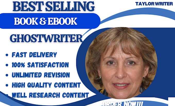 Gig Preview - Be your ebook writer, ebook ghostwriter, book writer, ghost book writer