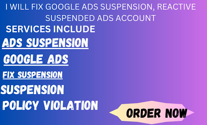 Bestseller - fix google ads account suspension, policy violations, ads disapproval