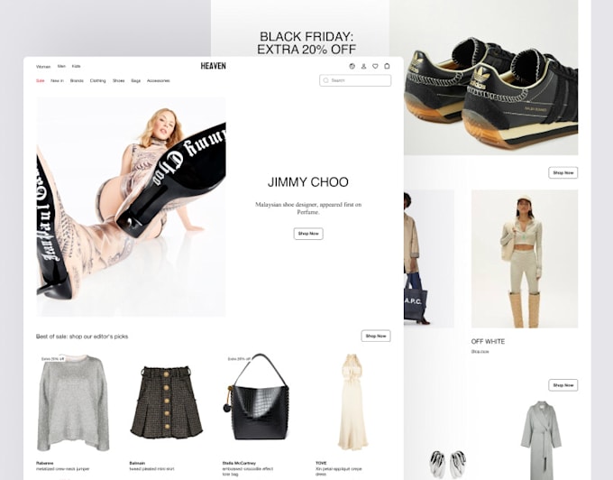 Gig Preview - Modern and intuitive UI UX design for e commerce