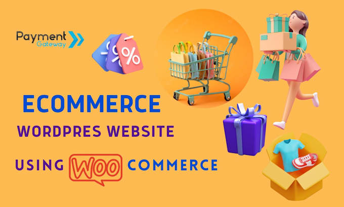 Gig Preview - Create your ecommerce online website store using woocommerce