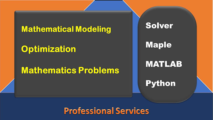 Gig Preview - Be mathematical modeling expert for data analysis and optimization problems