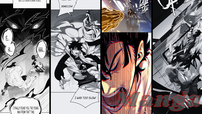 Gig Preview - Draw anime manga comic manga comic page nsfw manga illustration, webtoon comic